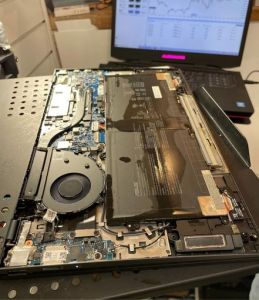 inside the back of a laptop