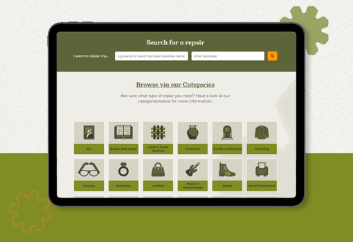 Find a Repairer Find A Repairer page on the We Are Repairs website