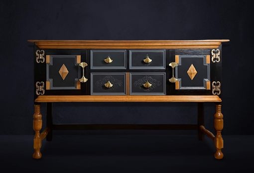black art deco sideboard
