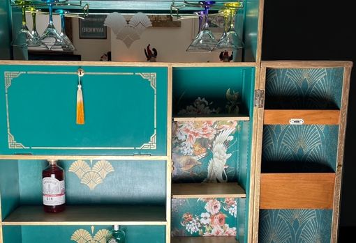 drinks cabinet after restoration