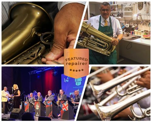 Ron in his workshop at British Music Service