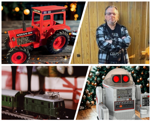Conrad restores vintage toys and electronics for his customers