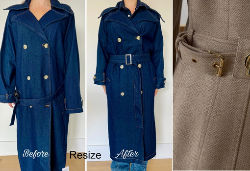 Coat alterations and re-sizing