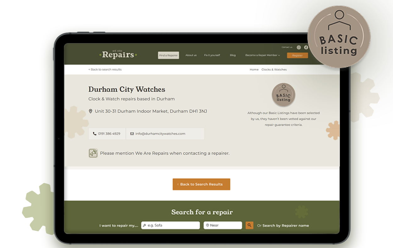 We Are Repairs founders Ally Booker and Gemma Broad leaning against a graffitied wall in central Nottingham.