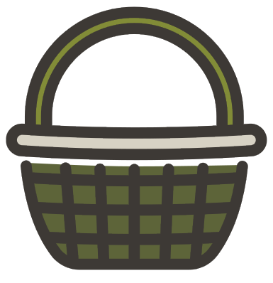 basketry-green Basket icon
