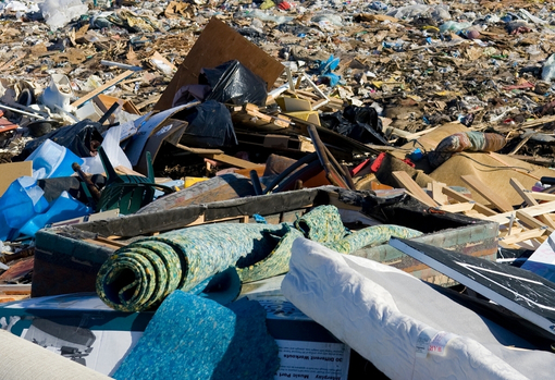 Furniture dumped in landfill