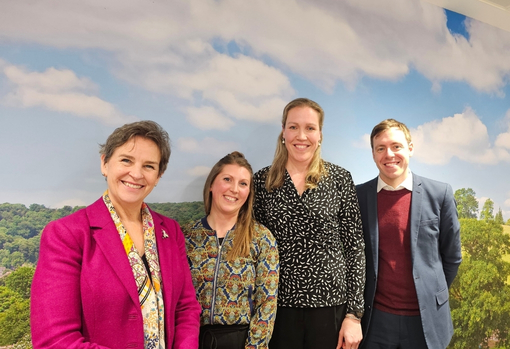 Ally & Gem meeting with Mary Creagh CBE MP and James Naish MP at the Department for Environment, Food & Rural Affairs
